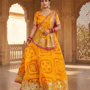 Elegant Yellow Designer Lehenga Choli