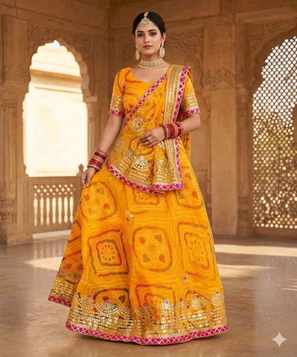 Elegant Yellow Designer Lehenga Choli