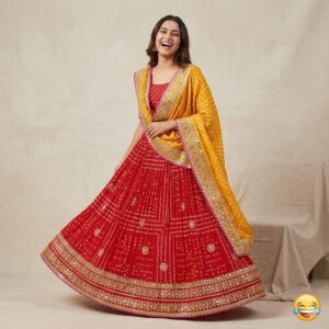 Hand Work & Aari Work Designer Lehenga for Women By Jaipuriya Lehenga Fashion