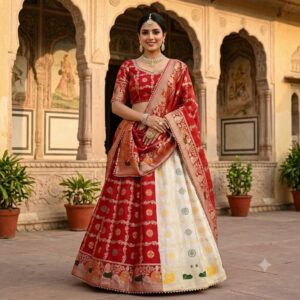 Pure Banarasi Dola Silk Lehenga Collection